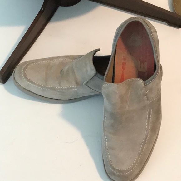 HUSH PUPPIES Men's Grey Suede Reminisce Penny Loafer Style Size US 8.5 GUC - Picture 14 of 16